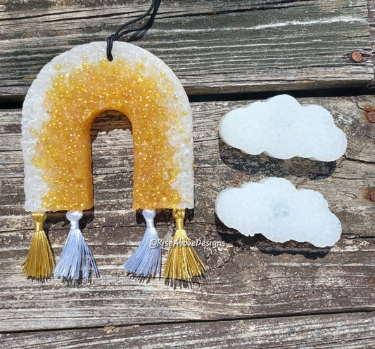 Boho Rainbow Freshie Set with Tassels