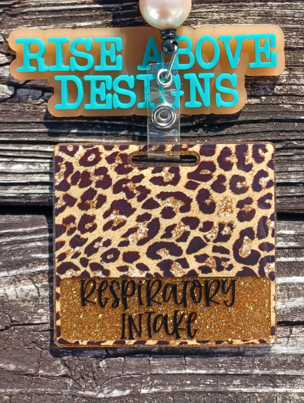 Black and Gold Leopard Print Badge Buddy