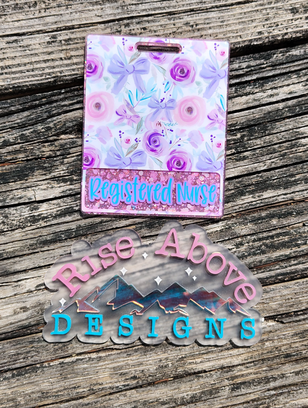 Preppy Spring Floral Badge Buddy