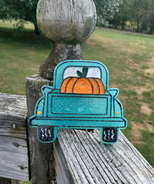 Truck with Pumpkin Freshie