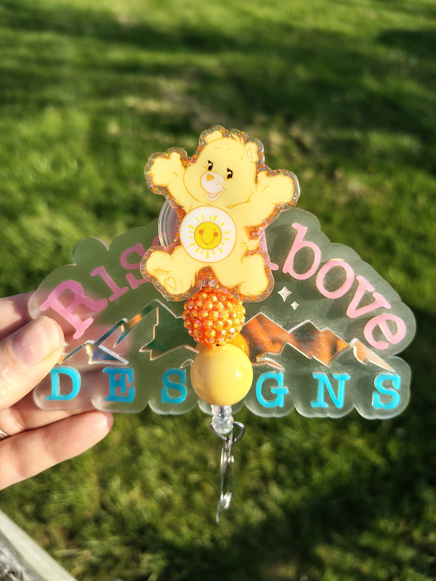 Thoughtful Bears Beaded Badge Reel