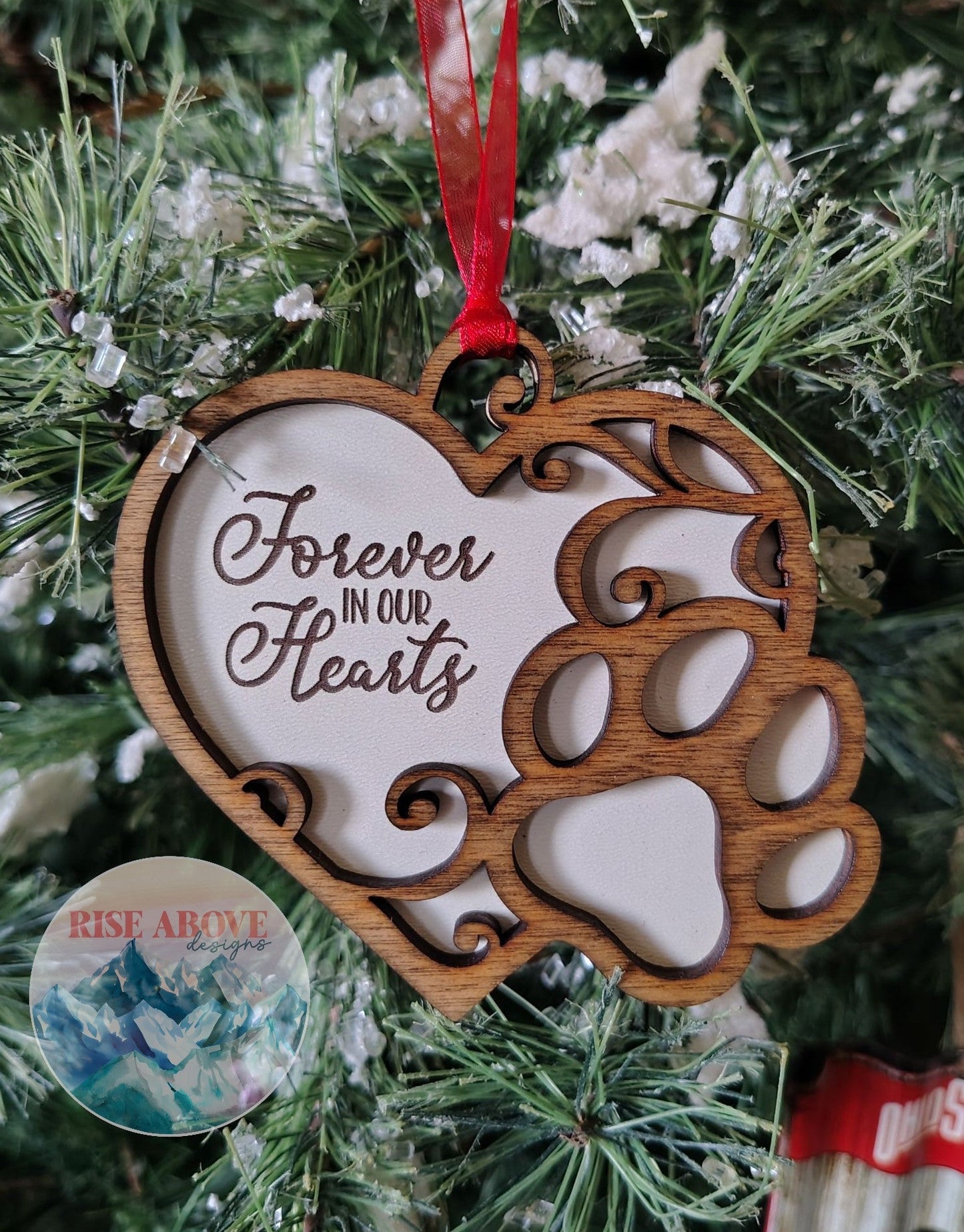 Forever In Our Hearts with Paw Ornament