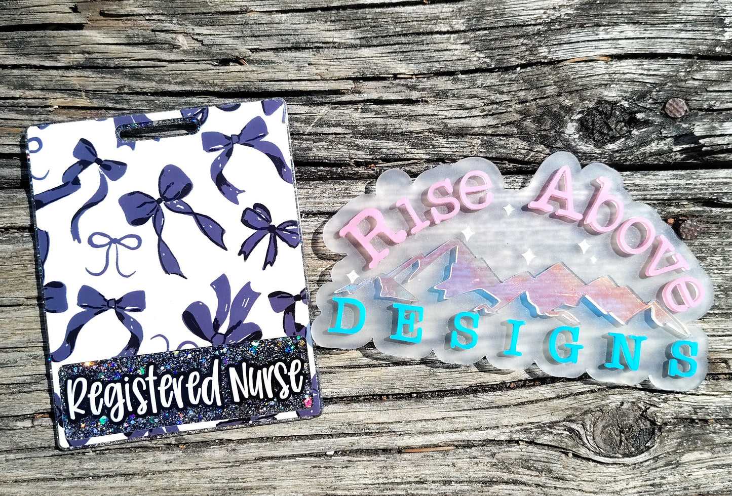 Black Bows Badge Buddy