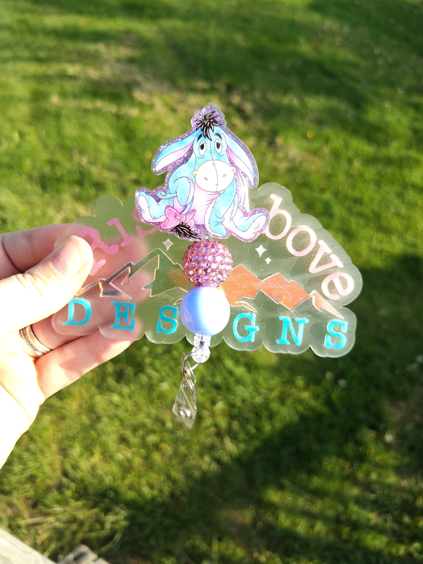 100 Acre Wood Characters Beaded Badge Reel