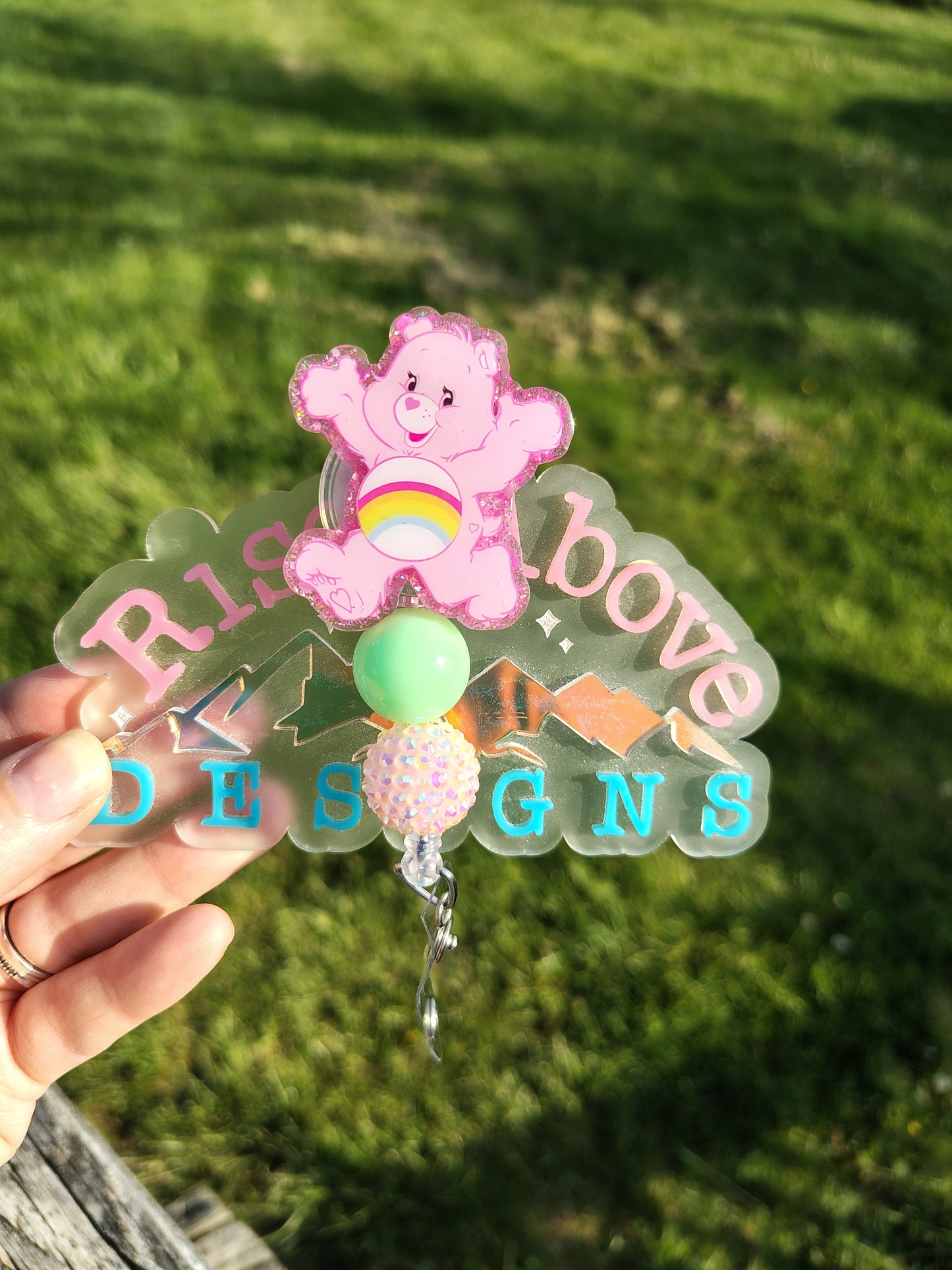 Thoughtful Bears Beaded Badge Reel