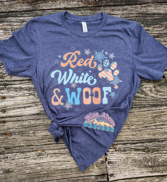 Red, White & Woof Shirt
