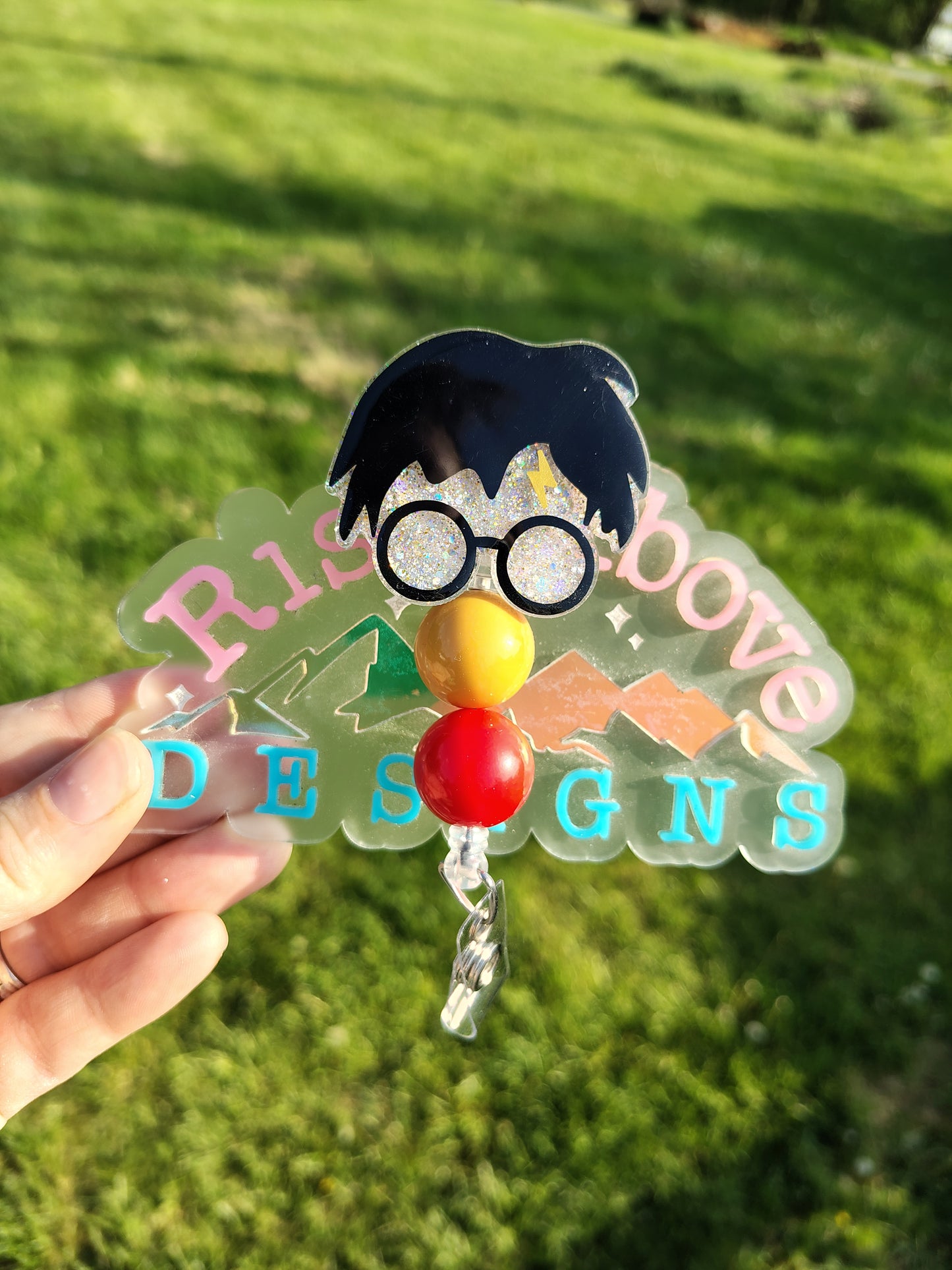 Wizard World Beaded Badge Reel