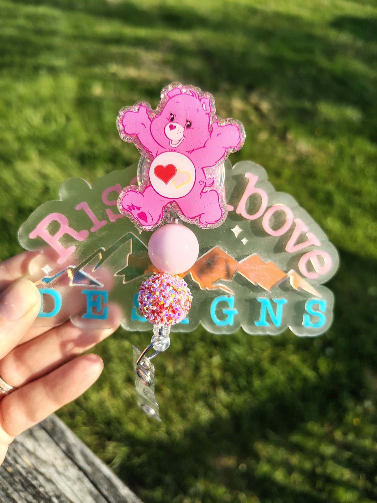 Thoughtful Bears Beaded Badge Reel