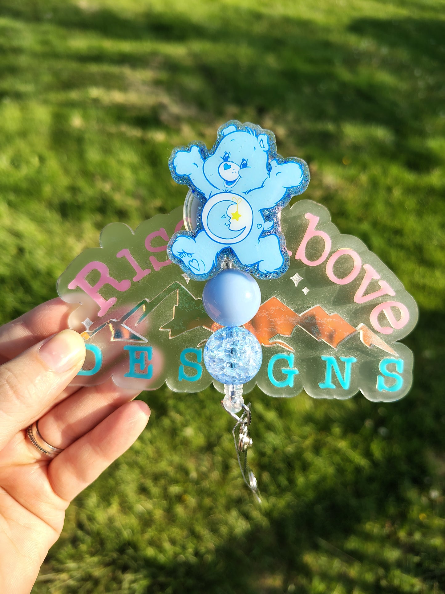 Thoughtful Bears Beaded Badge Reel