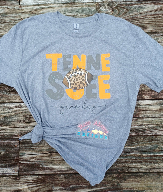 Tennessee Leopard Print Football Shirt