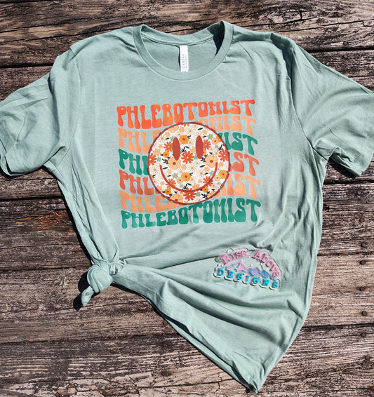 Phlebotomist Smiley Shirt
