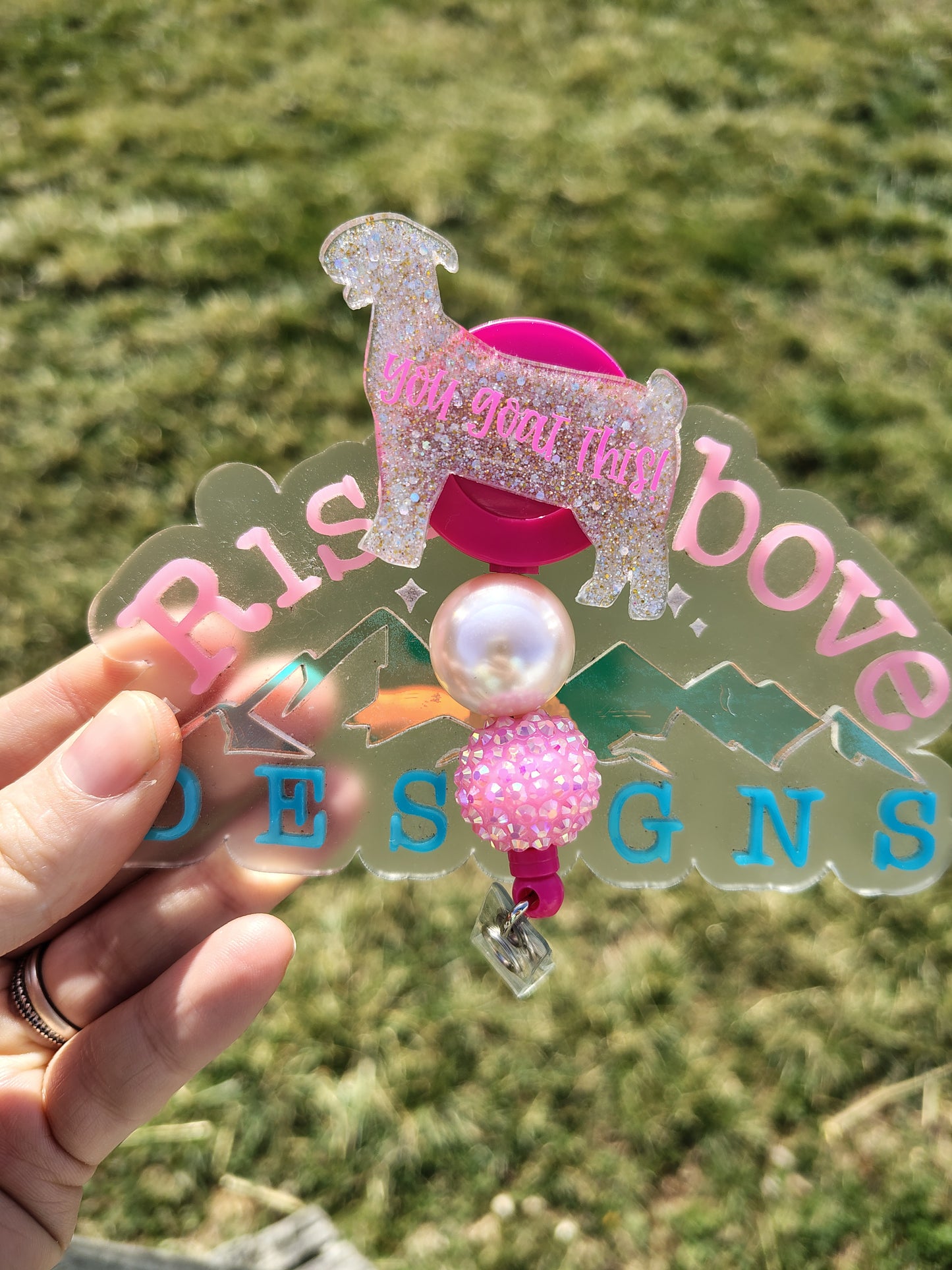 You Goat This Beaded Badge Reels