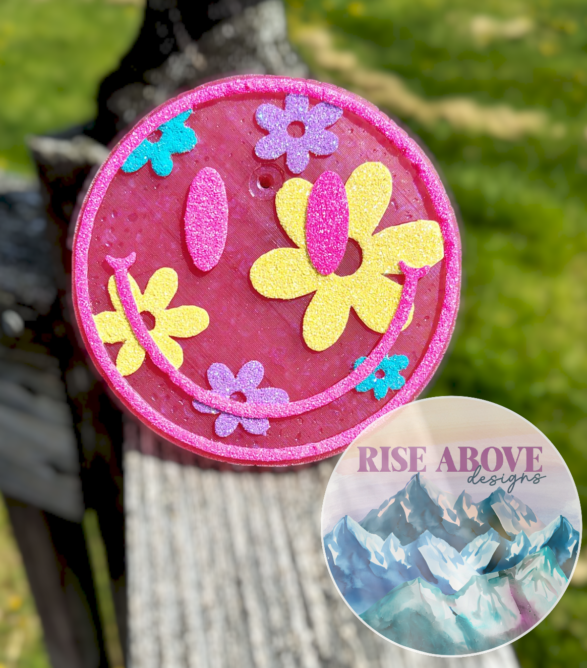 Floral Smiley Freshie