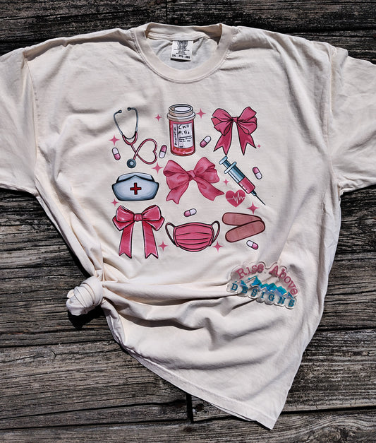 Medical Coquette Bow Shirt