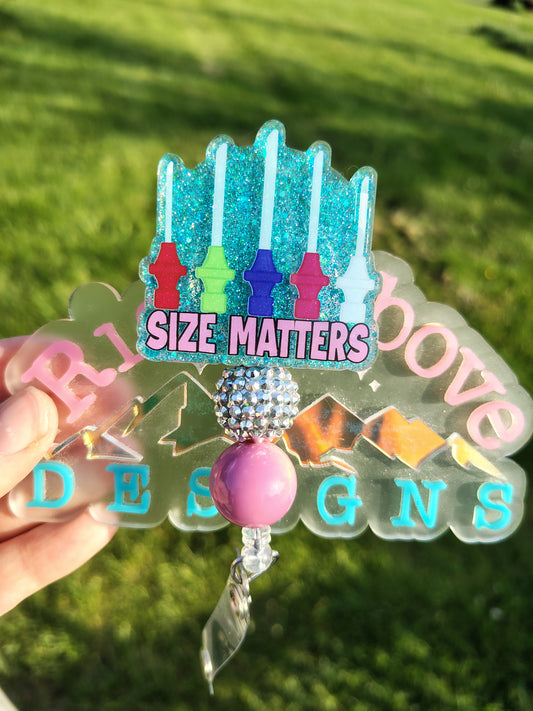Size Matters Beaded Badge Reel