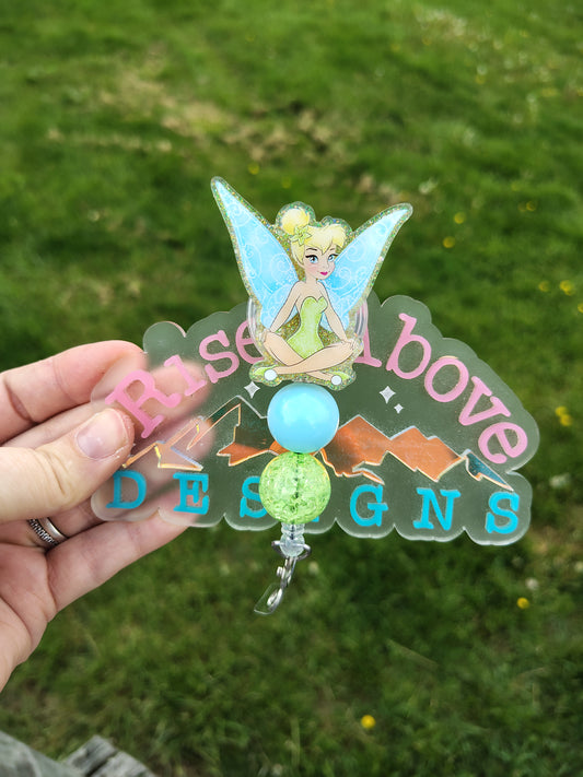 Fairy Princess Beaded Badge Reel