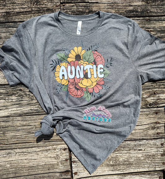 Flower Bouquet Auntie Shirt