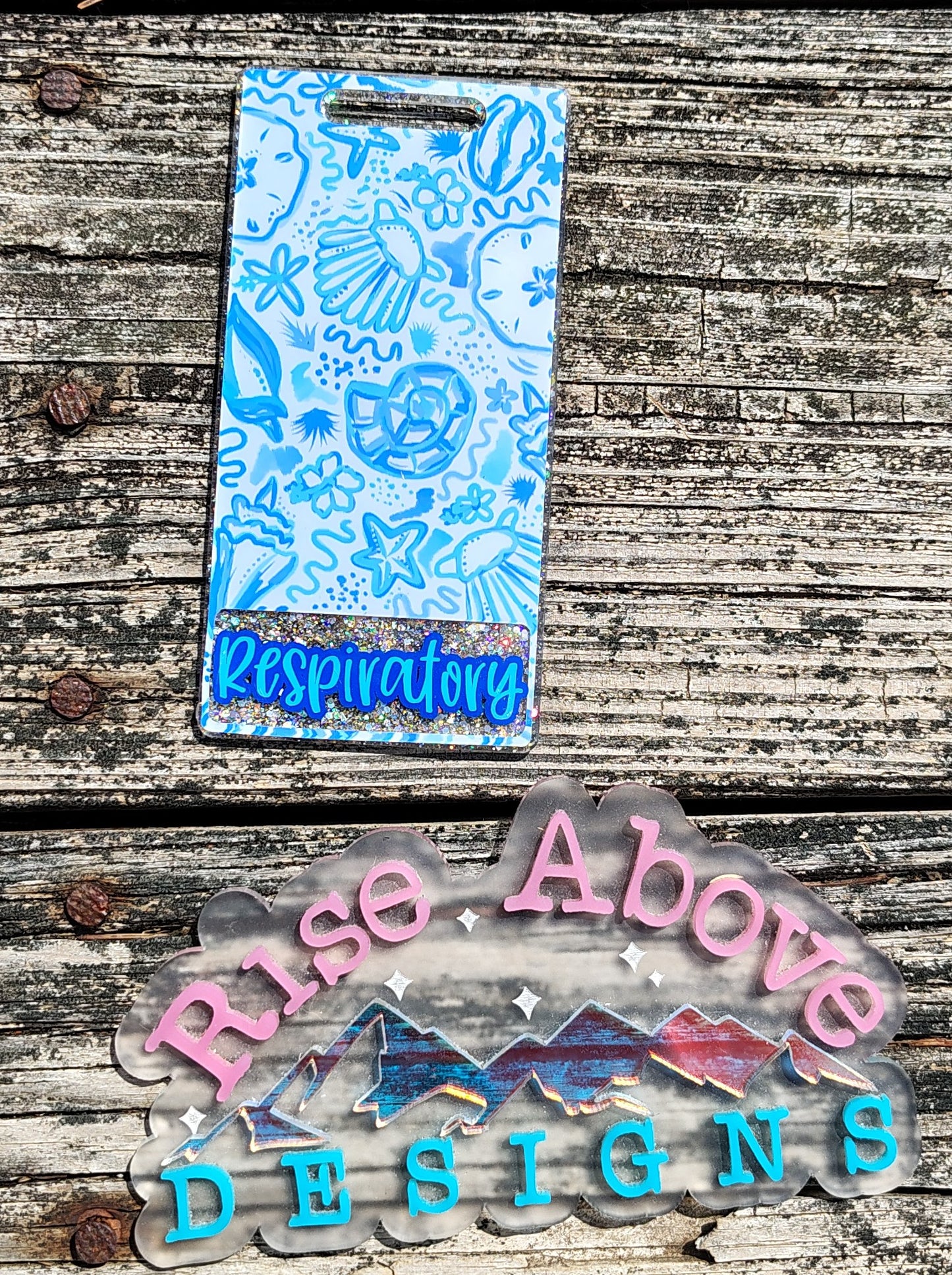 Watercolor Pastel Seashells Badge Buddy