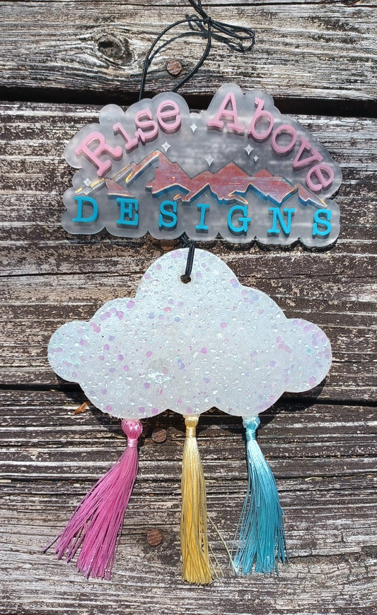 Cloud Freshie with Tassels