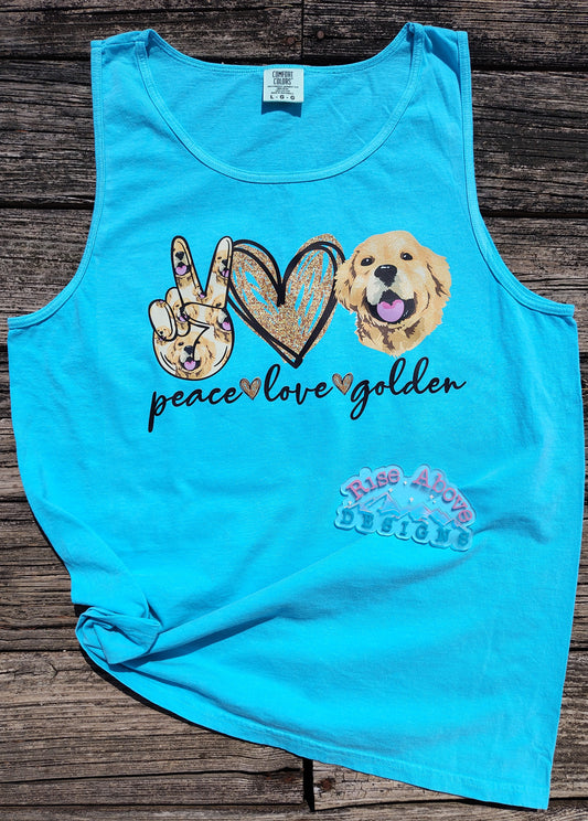 Peace Love Golden Shirt