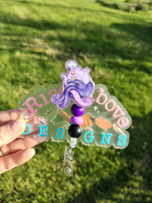Sea Villain Beaded Badge Reel