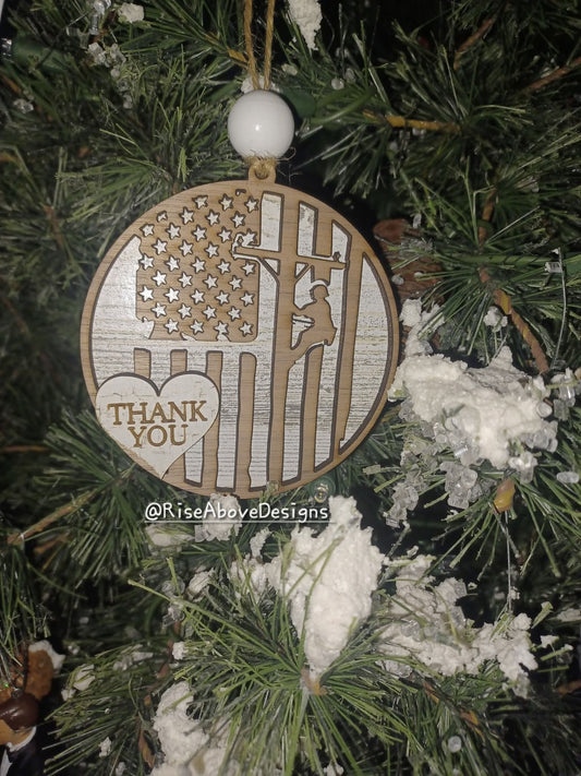 Thank You Lineman Ornament