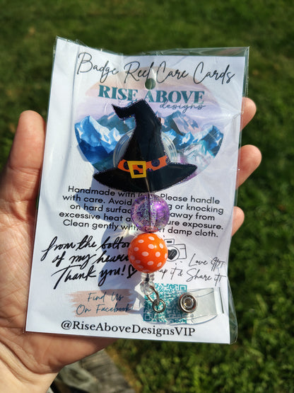 Ready To Ship Badge Reel - Fall/Halloween