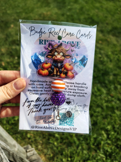 Ready To Ship Badge Reel - Fall/Halloween