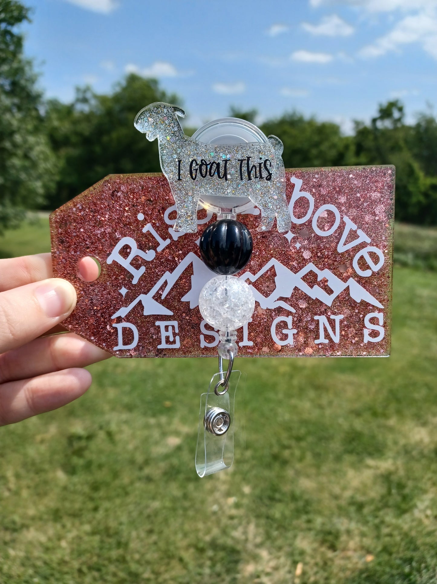 You Goat This Beaded Badge Reels