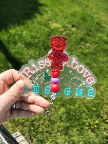 Sour Kid Beaded Badge Reel