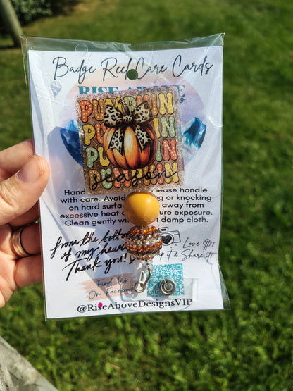 Ready To Ship Badge Reel - Fall/Halloween