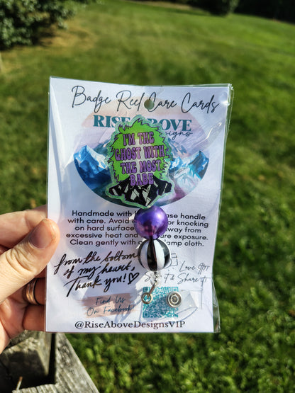 Ready To Ship Badge Reel - Fall/Halloween